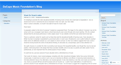 Desktop Screenshot of dacapomusicfoundation.wordpress.com