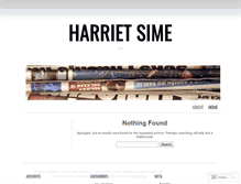 Tablet Screenshot of harrietsime.wordpress.com