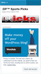 Mobile Screenshot of dpsportspicks.wordpress.com