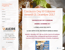 Tablet Screenshot of cacciuccoday.wordpress.com