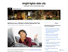 Tablet Screenshot of brightlightsdatecity.wordpress.com