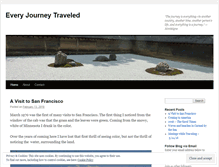 Tablet Screenshot of everyjourneytraveled.wordpress.com