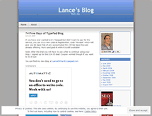 Tablet Screenshot of lancepat.wordpress.com