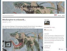 Tablet Screenshot of blackraptor.wordpress.com