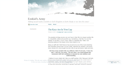 Desktop Screenshot of ezekielsarmy.wordpress.com