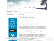 Tablet Screenshot of ezekielsarmy.wordpress.com