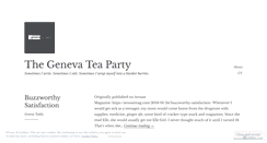 Desktop Screenshot of genevateaparty.wordpress.com