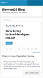 Mobile Screenshot of element26youth.wordpress.com