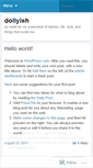 Mobile Screenshot of dollyish.wordpress.com