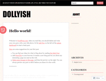 Tablet Screenshot of dollyish.wordpress.com