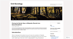 Desktop Screenshot of civilsociology.wordpress.com