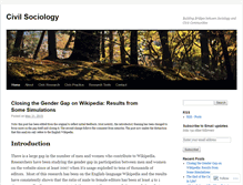 Tablet Screenshot of civilsociology.wordpress.com