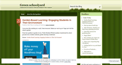 Desktop Screenshot of greenschoolyard.wordpress.com