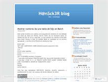 Tablet Screenshot of hanscker.wordpress.com