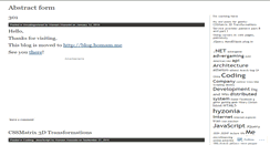 Desktop Screenshot of abstractform.wordpress.com