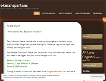 Tablet Screenshot of ekmanspartans.wordpress.com