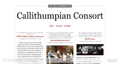 Desktop Screenshot of callithumpian.wordpress.com
