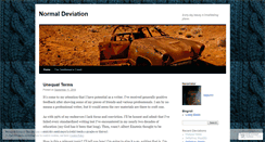 Desktop Screenshot of normaldeviation.wordpress.com