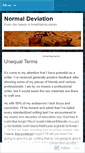 Mobile Screenshot of normaldeviation.wordpress.com