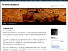 Tablet Screenshot of normaldeviation.wordpress.com