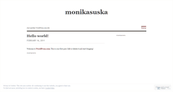 Desktop Screenshot of monikasuska.wordpress.com