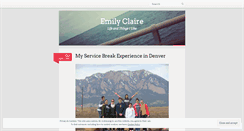 Desktop Screenshot of emilyclaire3.wordpress.com