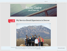 Tablet Screenshot of emilyclaire3.wordpress.com