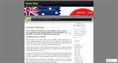 Desktop Screenshot of beckinjapan.wordpress.com