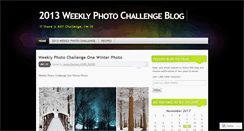 Desktop Screenshot of 2013weeklyphotochallenge.wordpress.com