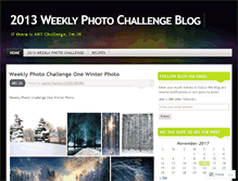 Tablet Screenshot of 2013weeklyphotochallenge.wordpress.com