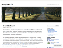 Tablet Screenshot of manyhats13.wordpress.com