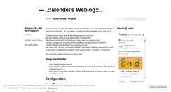 Desktop Screenshot of mendel129.wordpress.com