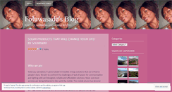 Desktop Screenshot of foluwasade.wordpress.com