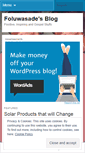 Mobile Screenshot of foluwasade.wordpress.com