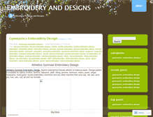 Tablet Screenshot of embroideryanddesigns.wordpress.com