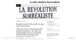 Desktop Screenshot of larevolutionsurrealiste.wordpress.com