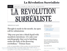 Tablet Screenshot of larevolutionsurrealiste.wordpress.com