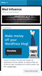 Mobile Screenshot of madinfluence.wordpress.com