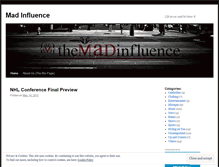 Tablet Screenshot of madinfluence.wordpress.com