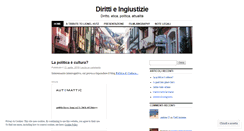 Desktop Screenshot of dirittieingiustizie.wordpress.com