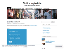 Tablet Screenshot of dirittieingiustizie.wordpress.com