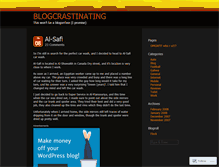 Tablet Screenshot of blogcrastinating.wordpress.com