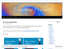 Tablet Screenshot of everythingwaldorf.wordpress.com