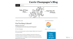 Desktop Screenshot of cchamp1.wordpress.com