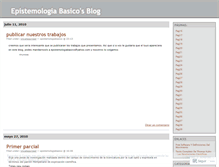Tablet Screenshot of epistemologiabasico.wordpress.com