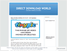 Tablet Screenshot of directdownloadworld.wordpress.com