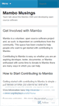 Mobile Screenshot of mambopad.wordpress.com