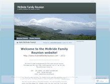 Tablet Screenshot of mcbridereunion.wordpress.com