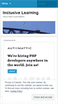 Mobile Screenshot of inclusivelearning.wordpress.com