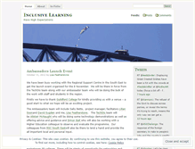 Tablet Screenshot of inclusivelearning.wordpress.com